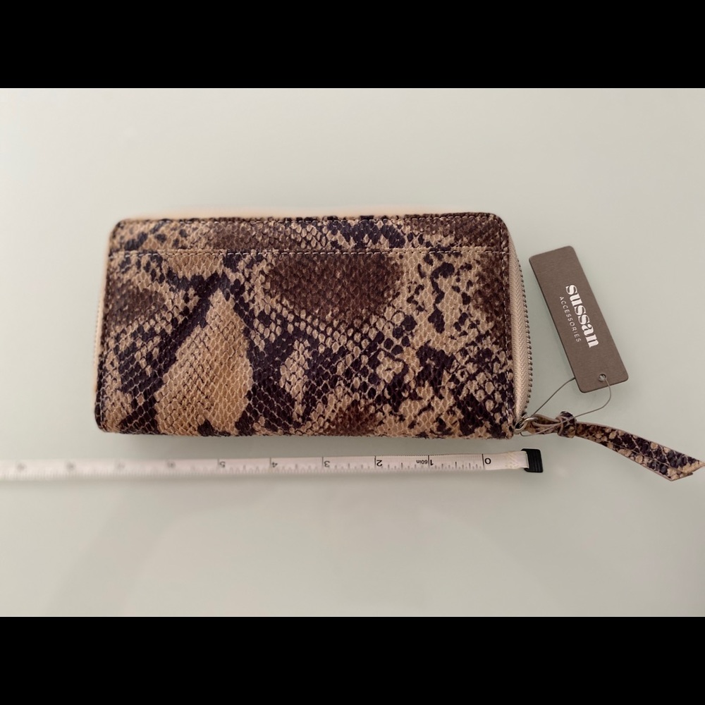Faux snake skin wallet